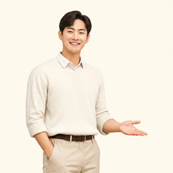 경차 장기렌트카 상담 신청을 안내하는 담당자